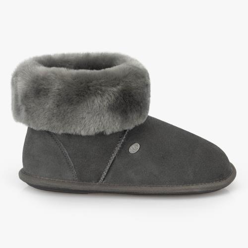 Ladies Albery Sheepskin Slipper  Granite Extra Image 3